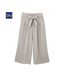 GU | （GU）ドレープガウチョパンツ(パンツ)