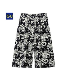 GU | （GU）イージードレープガウチョパンツ（アロハ）(パンツ)