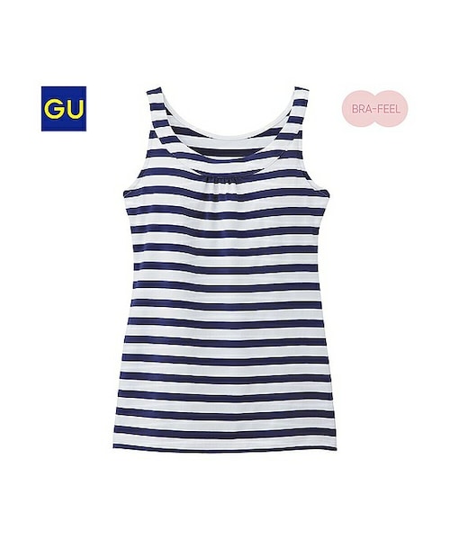 GU（ジーユー）の「（GU）ブラフィールボーダータンクトップB（WOMEN 