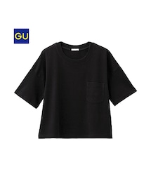 GU | （GU）クロップドゆるＴ（半袖）(トップス)