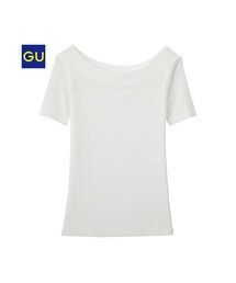 GU | （GU）オフショルダーＴ（半袖）(トップス)