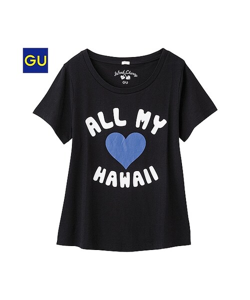 GU（ジーユー）の「（GU）グラフィックＴ（ＩＣ１・半袖）（WOMEN ⁄ グラフィックＴシャツ・レディース・GRAY/OFF WHITE/BLACK・L/M/S/XL）」の3枚目の写真