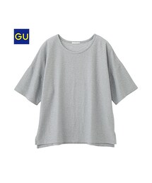 GU | （GU）ライトスウェットプルオーバー（半袖）(トップス)
