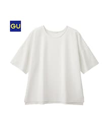 GU | （GU）ライトスウェットプルオーバー（半袖）(トップス)
