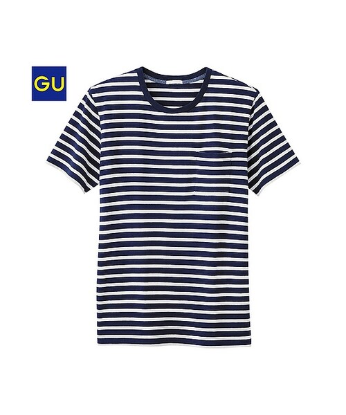 Gu ジーユー の Gu ボーダーｔ 半袖 トップス Wear