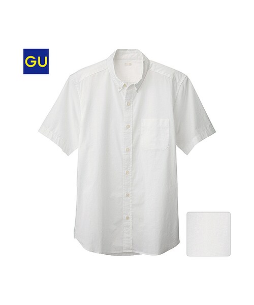 GU（ジーユー）の「（GU）ブロードシャツ（半袖）Ａ（MEN ⁄ シャツ