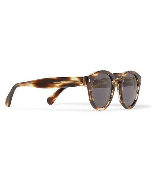 Illesteva（イレステーバ）の「Illesteva Leonard Round-Frame Tortoiseshell Acetate Sunglasses（サングラス・メンズ・Brown・One Size）」の5枚目の写真