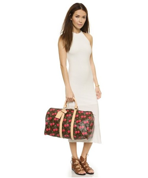 LOUIS VUITTON（ルイヴィトン）の「What Goes Around Comes Around Louis Vuitton Murakami Cerises Keepall 45 Bag（バッグ・レディース・LV Print・One Size）」の3枚目の写真