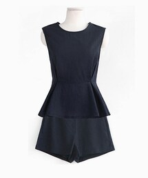 DHOLIC | ぺプラムブラウス&ショートパンツセットアップ(その他)