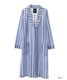 w closet | ストライプガウンコート(ジャケット/アウター)