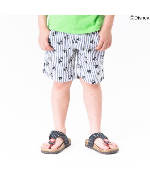 F.O.KIDS（エフオーキッズ）の「ディズニー総柄パンツ（パンツ・キッズ・ベージュ/ブルー・80/90/95/100/110/120/130/140）」の2枚目の写真