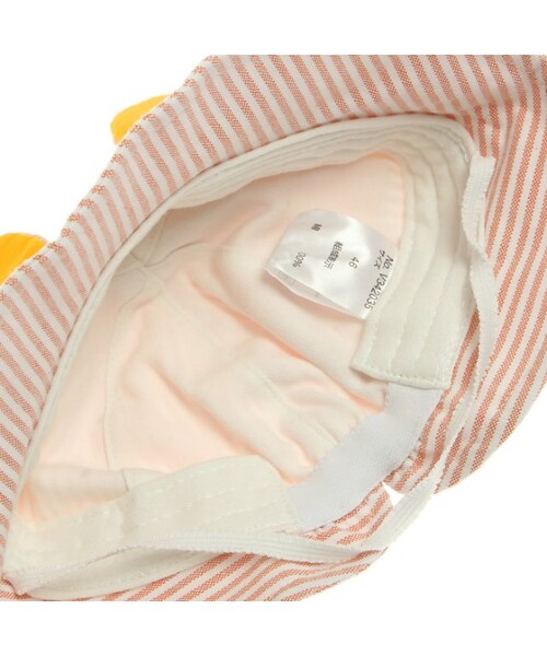 apres les cours（アプレレクール）の「【apres】◎little rabbit ベビーハット(UVカット)（帽子・キッズ・グレー/サーモンピンク・46/48）」の10枚目の写真