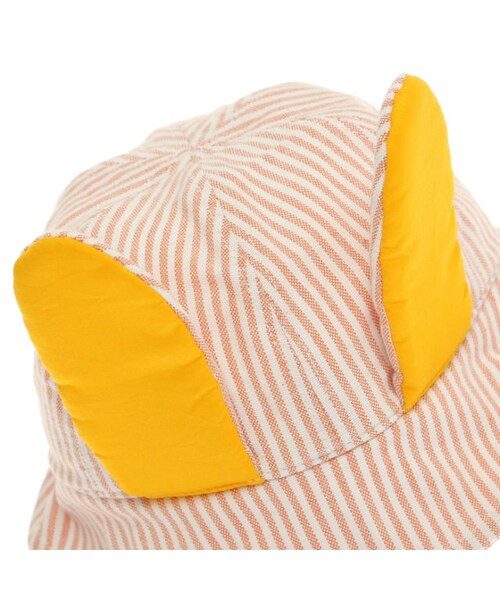 apres les cours（アプレレクール）の「【apres】◎little rabbit ベビーハット(UVカット)（帽子・キッズ・グレー/サーモンピンク・46/48）」の5枚目の写真