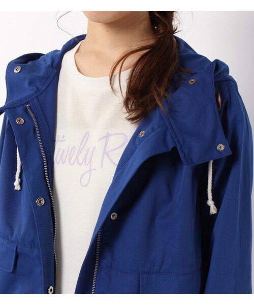 PAGEBOY（ページボーイ）の「ジップアップマウンテンパーカー（ジャケット/アウター・レディース・オフホワイト/サックス/ターコイズ）」の6枚目の写真