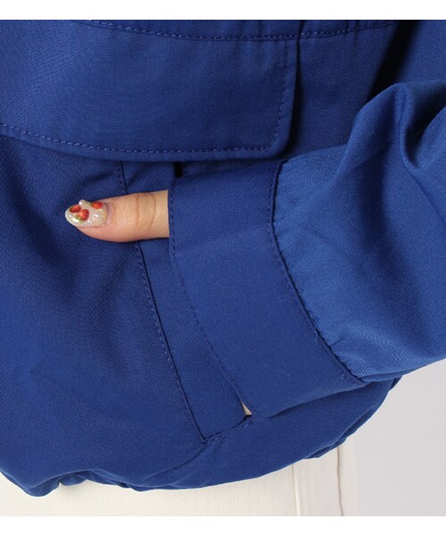 PAGEBOY（ページボーイ）の「ジップアップマウンテンパーカー（ジャケット/アウター・レディース・オフホワイト/サックス/ターコイズ）」の11枚目の写真