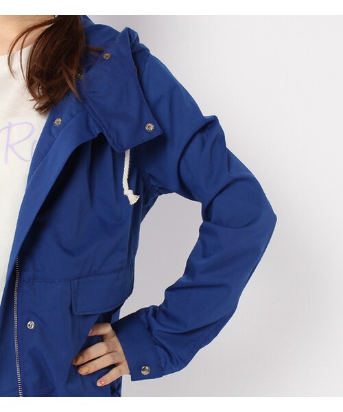 PAGEBOY（ページボーイ）の「ジップアップマウンテンパーカー（ジャケット/アウター・レディース・オフホワイト/サックス/ターコイズ）」の8枚目の写真