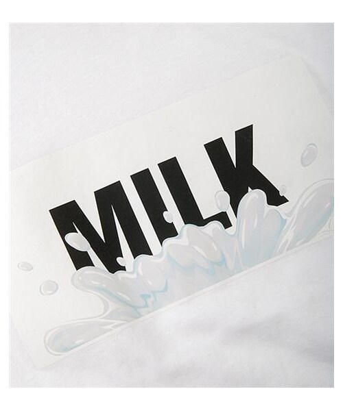 plain-me（プレインミー）の「MILK彩T（その他・メンズ・白/黑）」の3枚目の写真