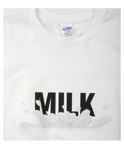 plain-me（プレインミー）の「MILK彩T（その他・メンズ・白/黑）」の4枚目の写真