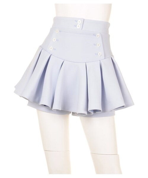 SNIDEL(スナイデル)の「ハイウエストスカートパンツ(ショートパンツ・レディース・LBLU/CHECK/NVY・0/1)」の1枚目の写真