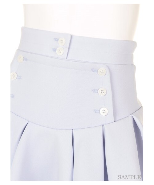 SNIDEL(スナイデル)の「ハイウエストスカートパンツ(ショートパンツ・レディース・LBLU/CHECK/NVY・0/1)」の7枚目の写真