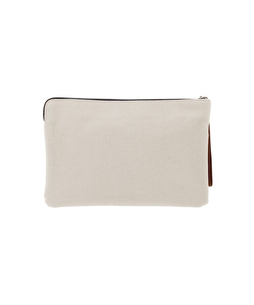 dazzlin（ダズリン）の「【goods】２素材クラッチＢＡＧ（バッグ・レディース・オフホワイト/グレー/ネイビー・F）」の6枚目の写真