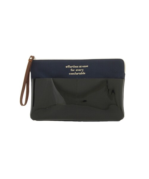 dazzlin（ダズリン）の「【goods】２素材クラッチＢＡＧ（バッグ・レディース・オフホワイト/グレー/ネイビー・F）」の3枚目の写真