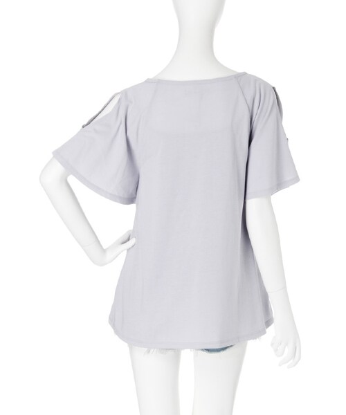 dazzlin（ダズリン）の「【green】ゆるレイヤードＴシャツ（トップス・レディース・イエロー/ブルー/ネイビー・F(Tシャツ)/F(キャミソール)）」の6枚目の写真