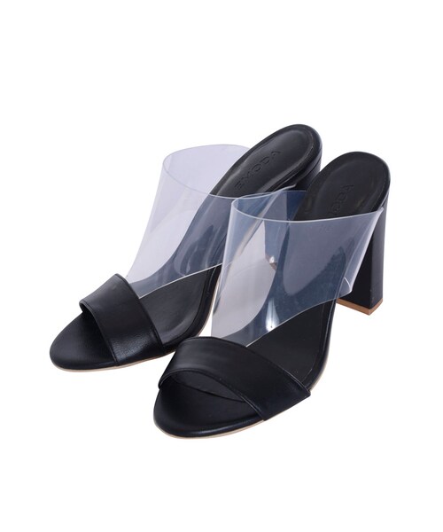 EMODA（エモダ）の「clear coverサンダル（シューズ・レディース・ホワイト/ブラック/ベージュ）」の4枚目の写真