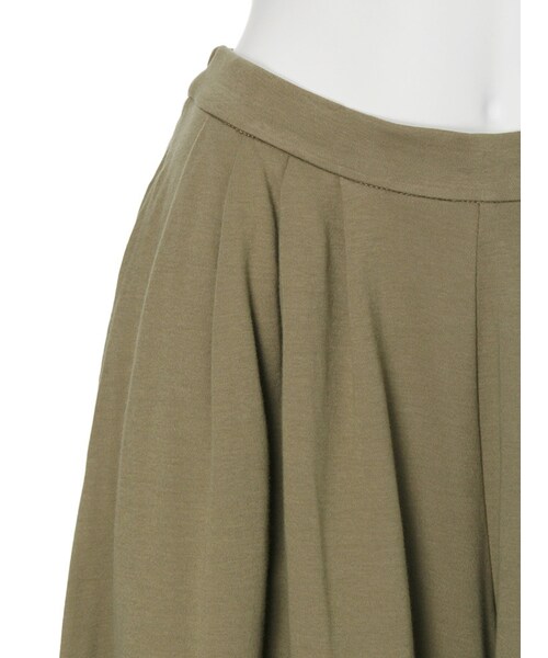 MERCURYDUO（マーキュリーデュオ）の「【LUX】 スムースフレアカットパンツ（パンツ・レディース・グレー/ブラック/カーキ・F）」の7枚目の写真