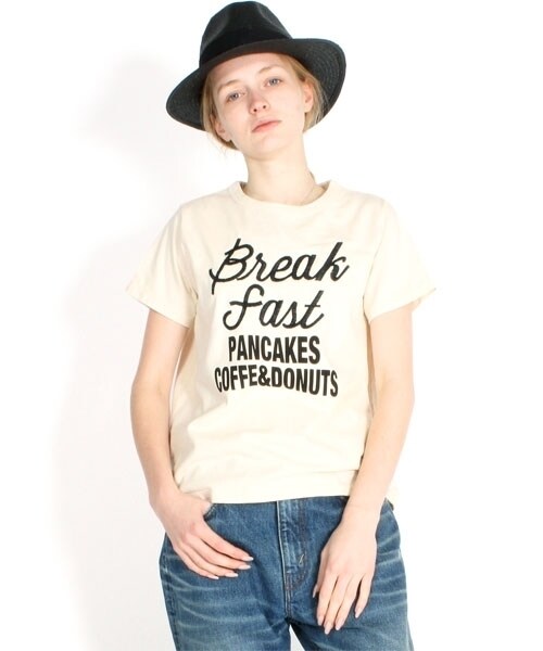 RNA-N（アールエヌエーエヌ）の「ブレックファスト ベーシックTシャツ（トップス・レディース・ホワイト/グレー/キナリ・M）」の14枚目の写真