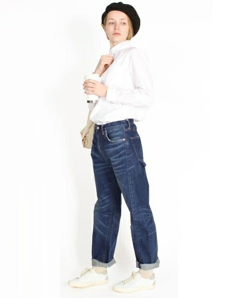 RNA-N（アールエヌエーエヌ）の「USED風ストレートデニム（パンツ・レディース・ヴィンテージブルー・S/M）」の4枚目の写真