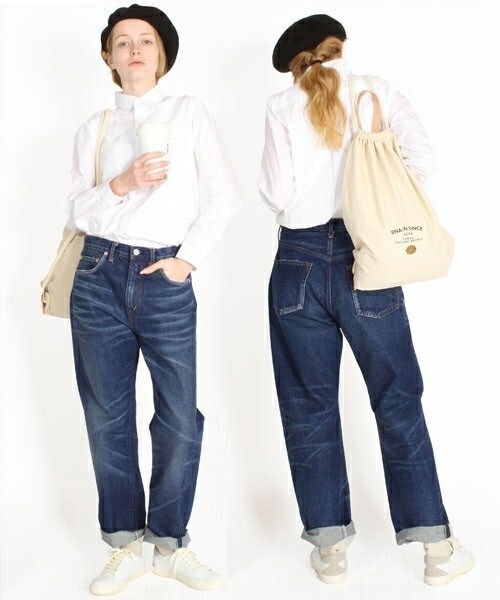 RNA-N（アールエヌエーエヌ）の「USED風ストレートデニム（パンツ・レディース・ヴィンテージブルー・S/M）」の2枚目の写真