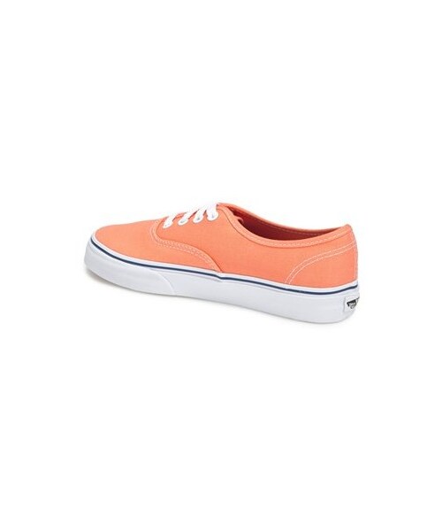 VANS（バンズ）の「Vans 'Authentic' Canvas Sneaker (Women)（スニーカー・レディース・Cantaloupe/ White・8 M/6 M/6.5 M/7 M/7.5 M/5 M/9 M/9.5 M/10 M）」の3枚目の写真