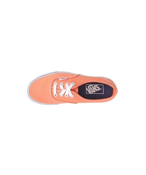 VANS（バンズ）の「Vans 'Authentic' Canvas Sneaker (Women)（スニーカー・レディース・Cantaloupe/ White・8 M/6 M/6.5 M/7 M/7.5 M/5 M/9 M/9.5 M/10 M）」の2枚目の写真