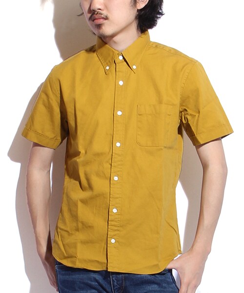 FREAK'S STORE（フリークスストア）の「OXB.D 半袖 SHIRT（トップス・メンズ・ホワイト/マスタード/サックスブルー/ブルー/ネイビー・S/M/L）」の4枚目の写真