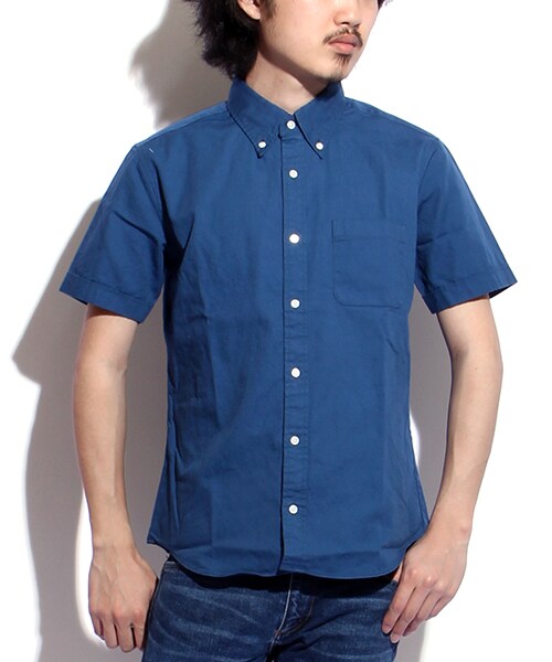 FREAK'S STORE（フリークスストア）の「OXB.D 半袖 SHIRT（トップス・メンズ・ホワイト/マスタード/サックスブルー/ブルー/ネイビー・S/M/L）」の3枚目の写真