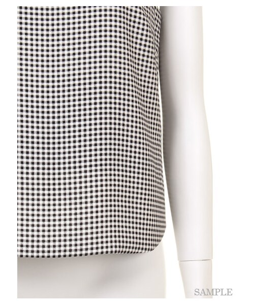 FRAY I.D(フレイアイディー)の「フリルブラウス(ブラウス・レディース・WHT/BLK/WHTxBLK・0/1)」の10枚目の写真