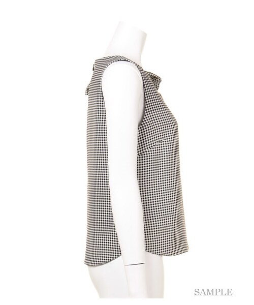 FRAY I.D(フレイアイディー)の「フリルブラウス(ブラウス・レディース・WHT/BLK/WHTxBLK・0/1)」の6枚目の写真