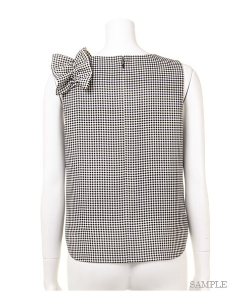 FRAY I.D(フレイアイディー)の「フリルブラウス(ブラウス・レディース・WHT/BLK/WHTxBLK・0/1)」の5枚目の写真