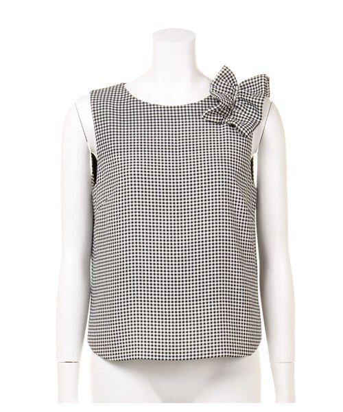 FRAY I.D(フレイアイディー)の「フリルブラウス(ブラウス・レディース・WHT/BLK/WHTxBLK・0/1)」の4枚目の写真