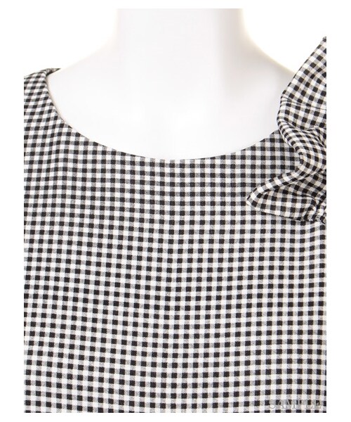 FRAY I.D(フレイアイディー)の「フリルブラウス(ブラウス・レディース・WHT/BLK/WHTxBLK・0/1)」の7枚目の写真