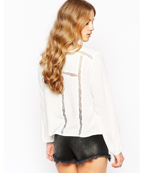MINK PINK(ミンクピンク)の「Minkpink Final Wish Blouse(Tシャツ/カットソー・レディース・offwhite・S/M/XS/L)」の2枚目の写真