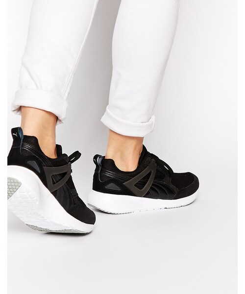 PUMA(プーマ)の「Puma Aril Black and White Sneakers(スニーカー・レディース・black・US 6.5/US 7.5/US 10.5/US 8.5/US 5.5/US 9.5)」の1枚目の写真