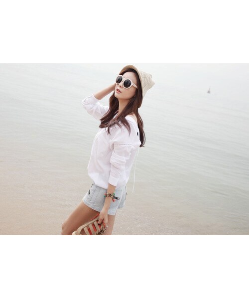 No Brand ノーブランド の 15新作アイテム ナチュラルエスニック チュニック トレンド トップス L C1 33 シャツ ブラウス Wear