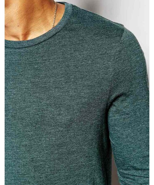 asos(エイソス)の「ASOS BRAND ASOS 3/4 Sleeve T-shirt With Crew Neck(Tシャツ/カットソー・メンズ・green・L-Chest 40-42"/XXS-Chest 32-34"/XXXS-US Chest 30-32in (76-81cm)/M-Chest 38-40"/S-Chest 36-38"/XL-Chest 42-44"/XS-Chest 34-36"/XXXL-Chest 46-48in (116-121cm)/XXL-Chest 44-46")」の4枚目の写真