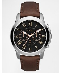 FOSSIL | Fossil Grant Leather Strap Watch FS4813(アナログ腕時計)