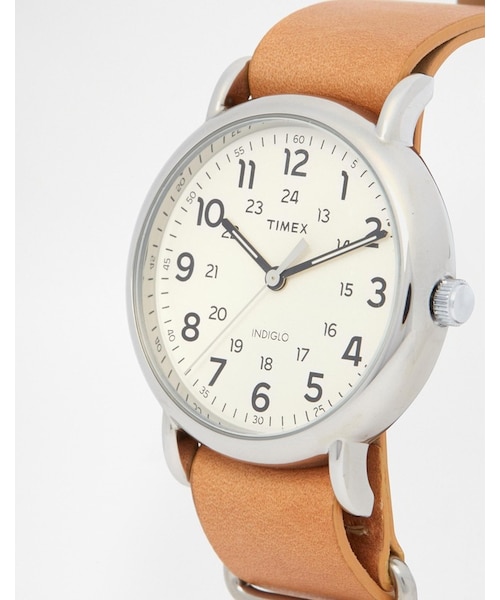 TIMEX(タイメックス)の「Timex Watch Weekender Leather Strap Watch T2P492(アナログ腕時計・メンズ・brown)」の2枚目の写真