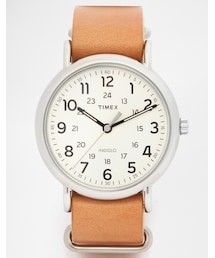 TIMEX | Timex Watch Weekender Leather Strap Watch T2P492(アナログ腕時計)