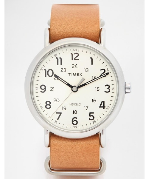 TIMEX(タイメックス)の「Timex Watch Weekender Leather Strap Watch T2P492(アナログ腕時計・メンズ・brown)」の1枚目の写真