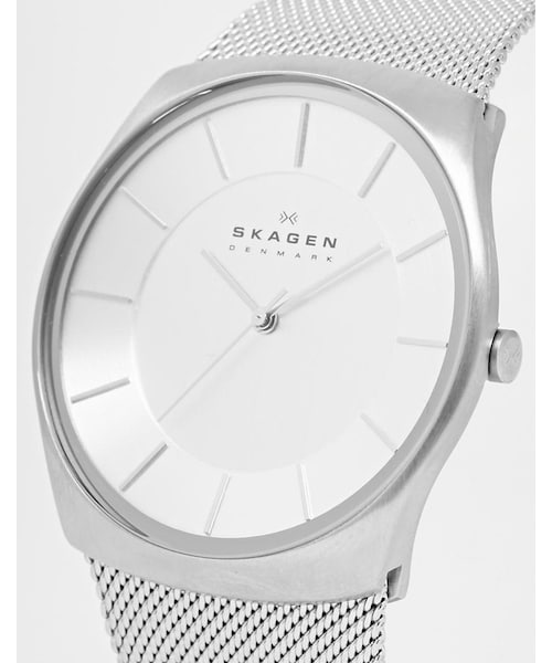 SKAGEN（スカーゲン）の「Skagen Silver Mesh Strap Watch SKW6067（アナログ腕時計・メンズ・silver・One Size）」の3枚目の写真